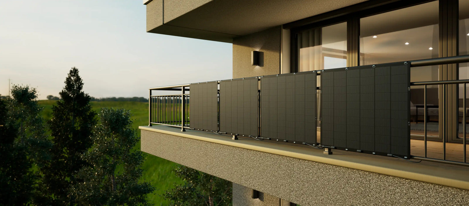 Balkonkraftwerk mit flexiblen Solarmodul – solago