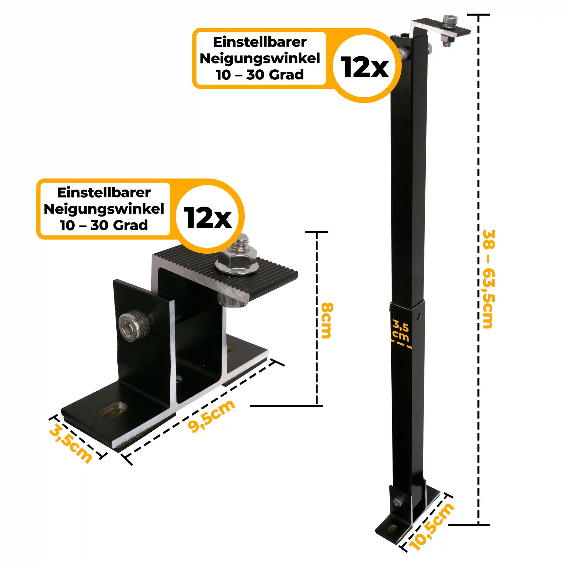 Solarkraftwerk mit Anker SOLIX Solarbank 3 Pro 3000W Glas-Glas bifazial - Komplettset Flachdach/Boden
