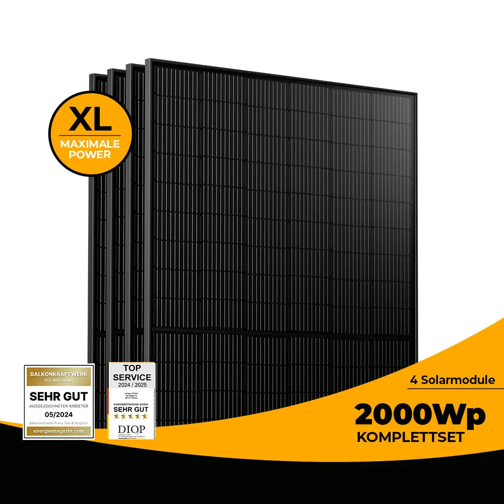 Balkonkraftwerk 2000 Watt Set - solago