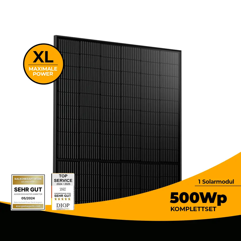 500 Watt Balkonkraftwerk Set ohne Halterung - solago