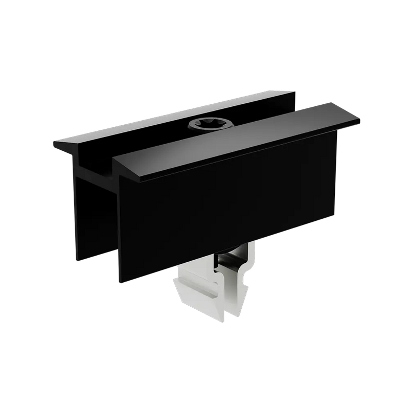 Mittelklemme Klick System schwarz, eloxiert - 30 mm