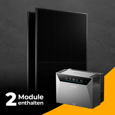 Balkonkraftwerk 1000W/800W mit Speicher Anker SOLIX 4 Pro - Set
