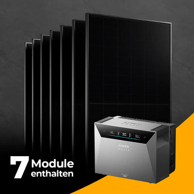 Solarkraftwerk 3500W mit Speicher Anker SOLIX 4 Pro - Set