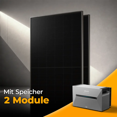 Balkonkraftwerk 1000W/800W mit Speicher Anker SOLIX 3 Pro - Set