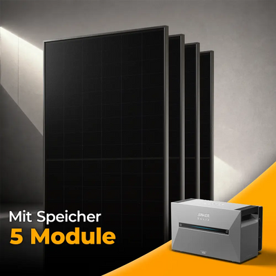 Solarkraftwerk 2500W mit Speicher Anker SOLIX 3 Pro - Set