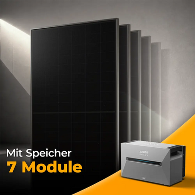 Solarkraftwerk 3500W mit Speicher Anker SOLIX 3 Pro - Set