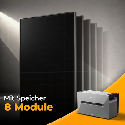 Solarkraftwerk 4000W mit Speicher Anker SOLIX 3 Pro - Set