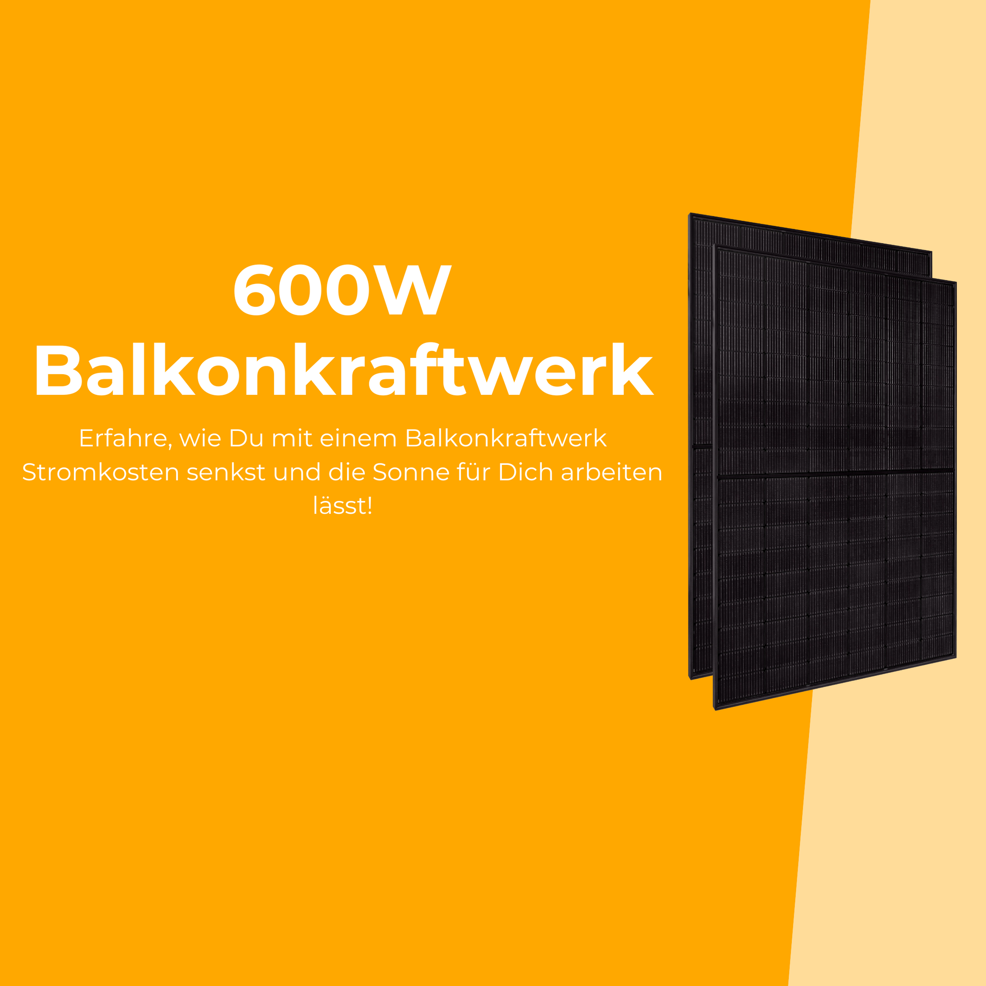 Balkonkraftwerk 600W Komplettset solago