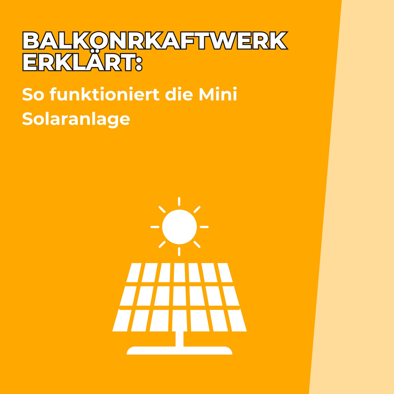Balkonkraftwerk erklärt: So funktioniert die Mini Solaranlage