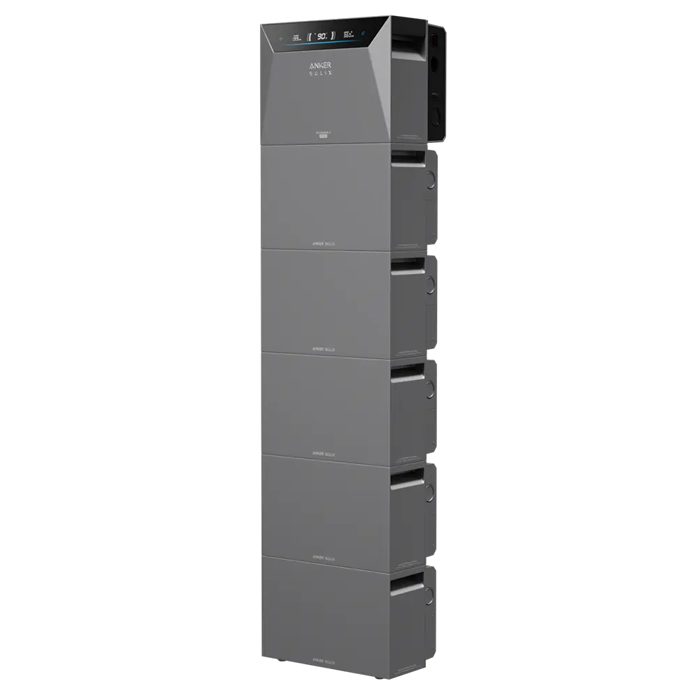 Solarkraftwerk 4000W mit Speicher Anker SOLIX 4 Pro - Komplettset Stabgitterzaun