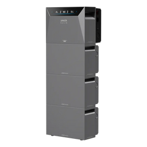 Solarkraftwerk 4000W mit Speicher Anker SOLIX 4 Pro - Komplettset Stabgitterzaun