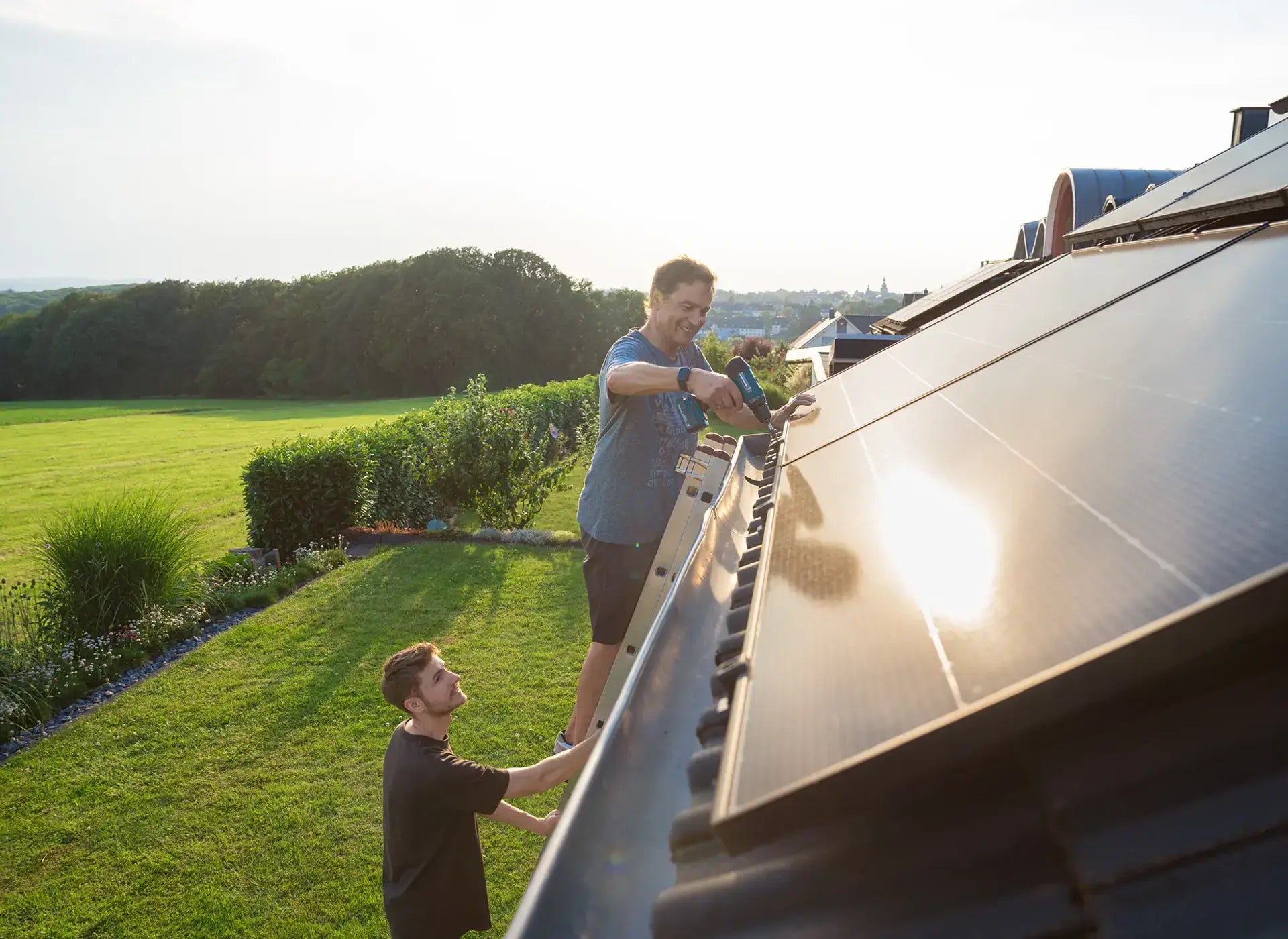 Balkonkraftwerk für das Schrägdach 800 Watt - solago