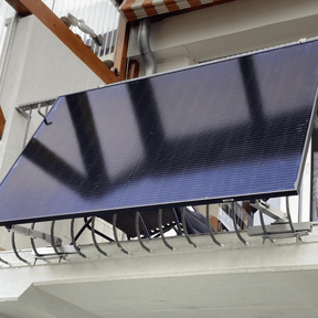 Balkonkraftwerk Halterung für den Balkon - Set für ein Solarmodul