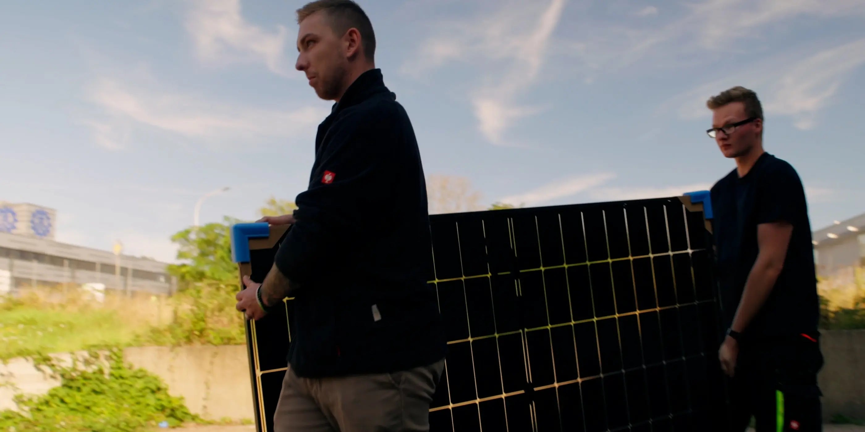 Solarmodul für die Wandmontage