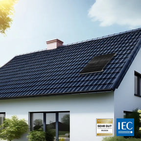 Balkonkraftwerk Halterung für das Schrägdach - Set für ein Solarmodul