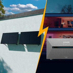 Balkonkraftwerk Set 1000 Watt mit Anker Pro Speicher für die Wand