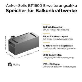 Anker Solix BP1600 Erweiterungsakku - solago