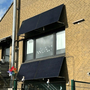 Balkonkraftwerk Halterung für die Wand - Set für ein Solarmodul