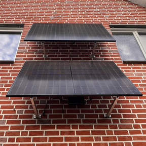 Balkonkraftwerk Halterung für die Wand - Set für ein Solarmodul