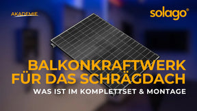 Schrägdach Balkonkraftwerk
