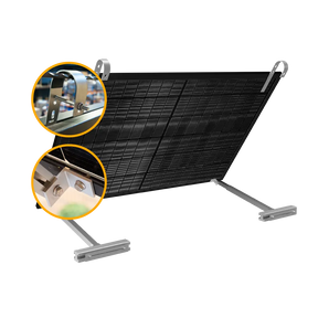 Balkonkraftwerk Halterung für den Balkon - Set für ein Solarmodul