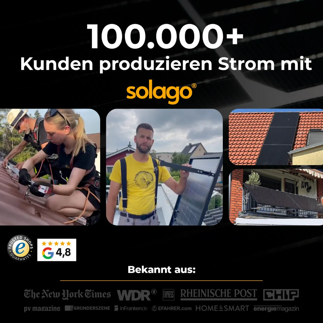 Solarkraftwerk 2500W mit Speicher Anker SOLIX 4 Pro - Komplettset Flachdach/Boden
