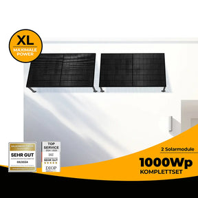 Balkonkraftwerk 1000 Watt für die Wand - solago