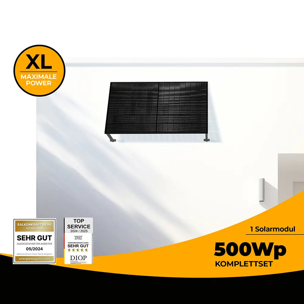 Balkonkraftwerk Wand 500 Watt - solago