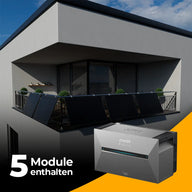 Balkonkraftwerk für den Gitterbalkon mit 2500W mit Speicher