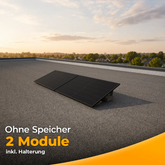 Balkonkraftwerk 1000W/800W - Komplettset Flachdach/Boden