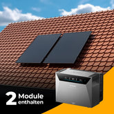 Produktbild - Balkonkraftwerk 1000W/800W mit Speicher Anker SOLIX 4 Pro - Komplettset Schrägdach