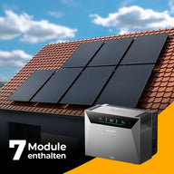 Produktbild - Solarkraftwerk 3500W mit Speicher Anker SOLIX 4 Pro - Komplettset Schrägdach