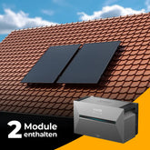 Schrägdach 1000W Balkonkraftwerk mit Speicher