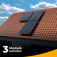 Balkonkraftwerk für das Schrägdach mit 1500W