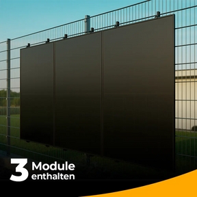 Balkonkraftwerk 1500W – Komplettset Stabgitterzaun