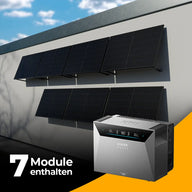 Produktbild - Solarkraftwerk 3500W mit Speicher Anker SOLIX 4 Pro - Komplettset Wandmontage