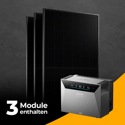 Balkonkraftwerk 1500W mit Speicher Anker SOLIX 4 Pro – Set