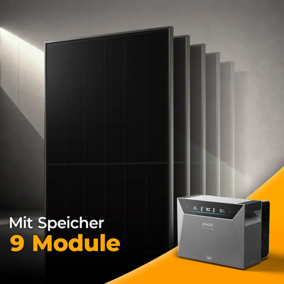 Solarkraftwerk 4500W mit Speicher Anker SOLIX 4 Pro - Set