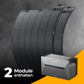 Balkonkraftwerk 450W Flexmodul mit Speicher Anker SOLIX 3 Pro - Komplettset