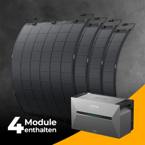 Balkonkraftwerk 900W Flexmodul mit Speicher Anker SOLIX 3 Pro - Komplettset